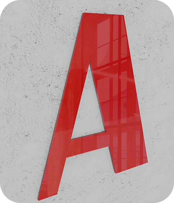 Особенности производства плоских букв из акрила